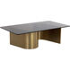 Whisper 54 X 30 inch Brown / Gold Coffee Table